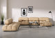 Bellini Large Sectional - Ecru Velvet - Image 8