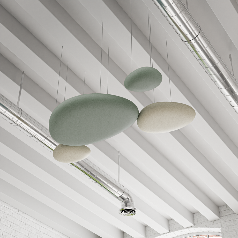 Akustikwand PanelTeal / Beige
