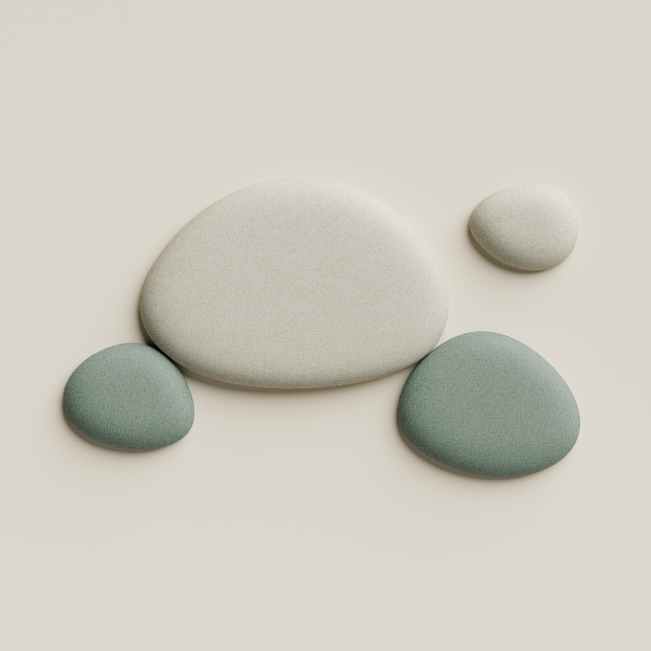 Akustikwand PanelBeige / Teal