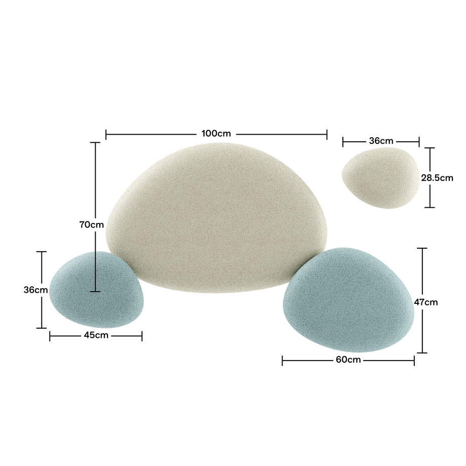 Akustikwand PanelBeige / Teal