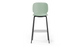 Aarhus counter stool front view product shot on white background, modern seating for contemporary areas, offices, and workspaces, ginger colour.