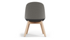 Bloom Beech Wood Office Chair by Quell Design – a modern Scandinavian-style chair with a smooth contoured seat upholstered in linen velvet and eco-friendly synthetic leather detailing. Featuring natural beech wood legs that provide strength and stability, this elegant and ergonomic chair combines minimalist design with lasting comfort. Perfect for collaborative workspaces, dining areas, and contemporary interiors seeking timeless simplicity and sustainability.