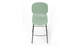 Aarhus counter stool reverse view product shot on white background, modern seating for contemporary areas, offices, and workspaces, ginger colour.
