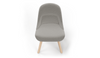 Bloom Beech Wood Office Chair by Quell Design – a modern Scandinavian-style chair with a smooth contoured seat upholstered in linen velvet and eco-friendly synthetic leather detailing. Featuring natural beech wood legs that provide strength and stability, this elegant and ergonomic chair combines minimalist design with lasting comfort. Perfect for collaborative workspaces, dining areas, and contemporary interiors seeking timeless simplicity and sustainability.